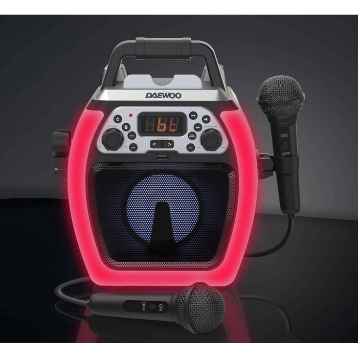 Daewoo Compact Bluetooth Karaoke Machine - Black