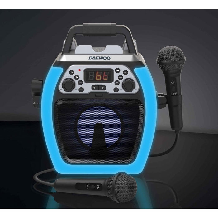 Daewoo Compact Bluetooth Karaoke Machine - Black
