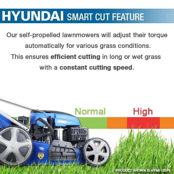 Hyundai 18"/46cm 139cc Self-Propelled Petrol Lawnmower HYM460SP