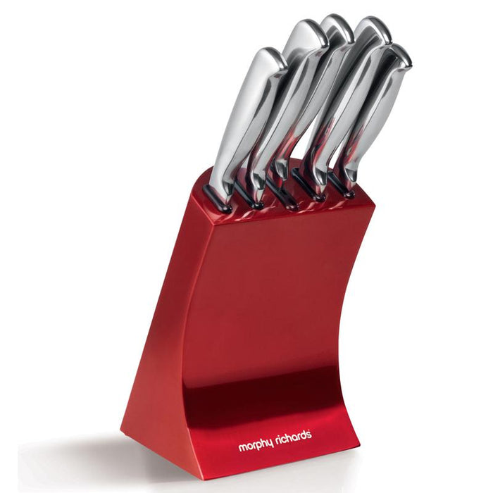 Morphy Richards Accents 5 Piece Knife Block - Available In 2 Colours