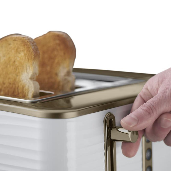 Russell Hobbs Inspire Brass 4 Slice Toaster - Available In 2 Colours