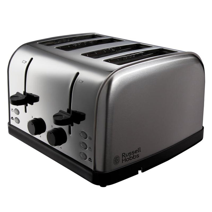 Russell Hobbs 4 Slice Toaster - Brushed Stainless Steel