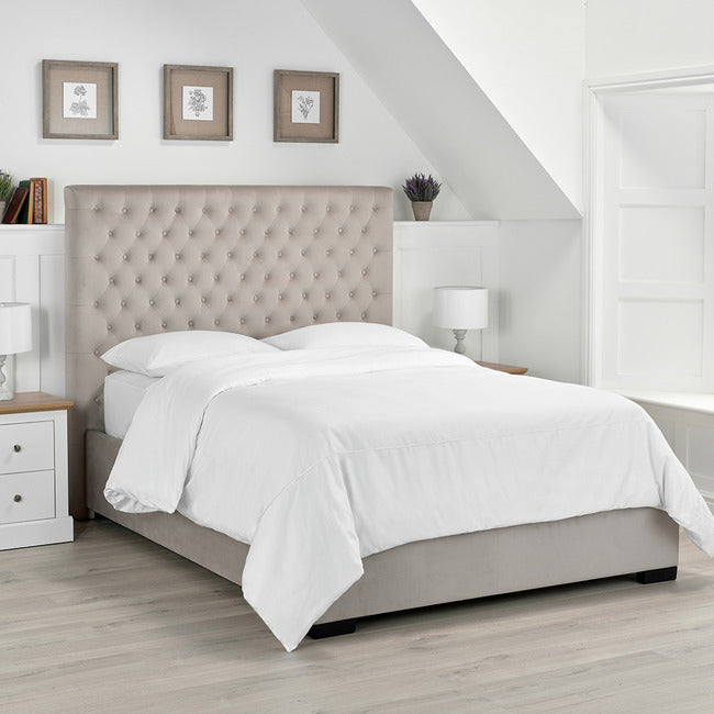 Cavendish Beige Bed - Available In 2 Sizes