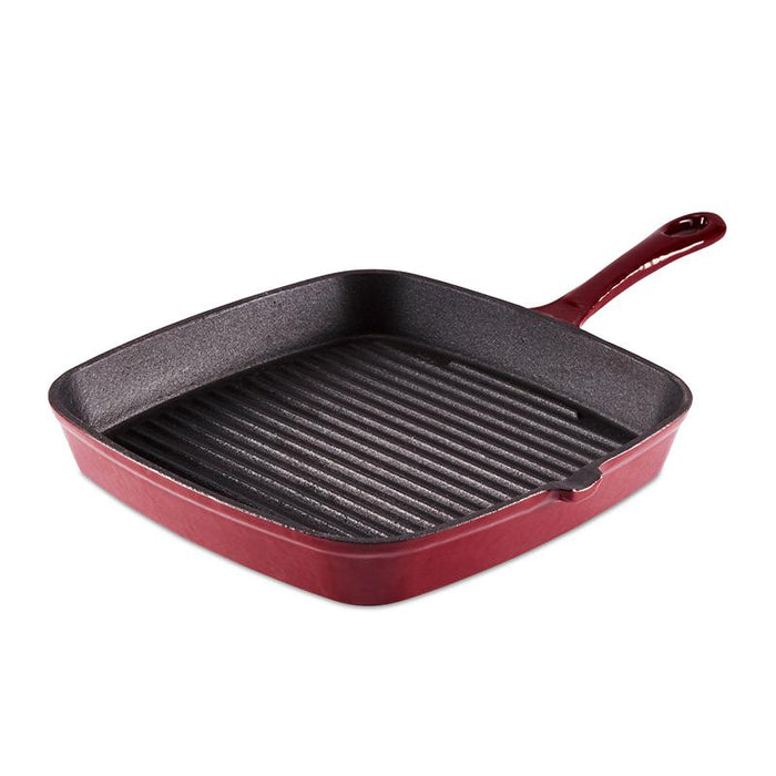 Barbary & Oak Foundry 23cm Cast Iron Grill Pan - Available In 4 Colours