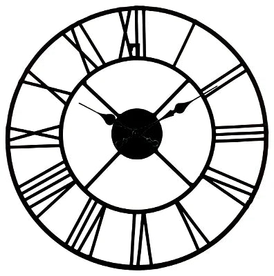 Roman Numeral Metal Clock 40cm