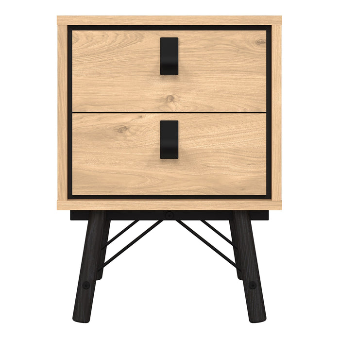 Ry 2 Drawer Bedside Cabinet - Available In 2 Colours