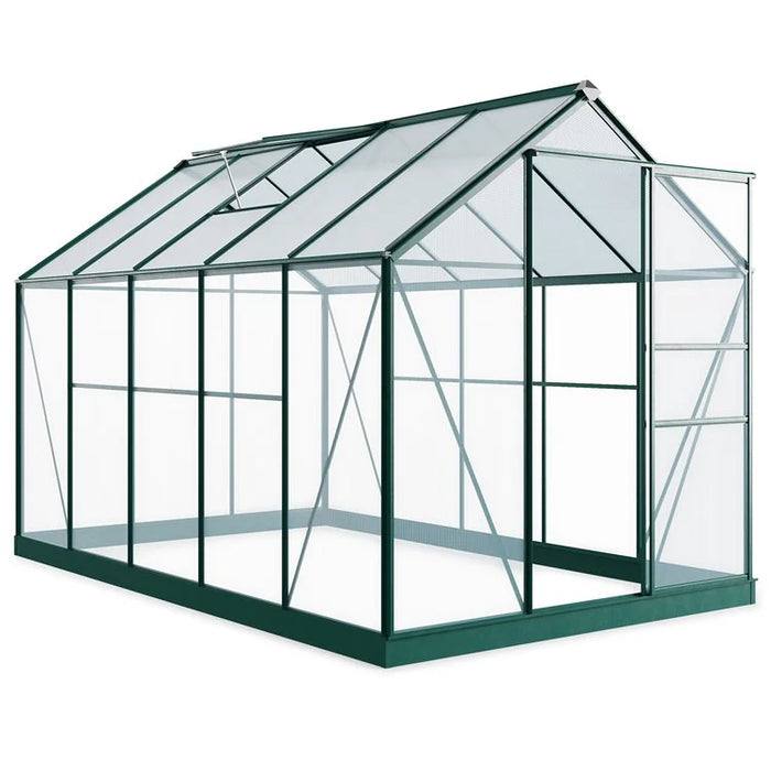 Rosette Hobby Aluminium Polycarbonate Greenhouse - Available In 4 Sizes