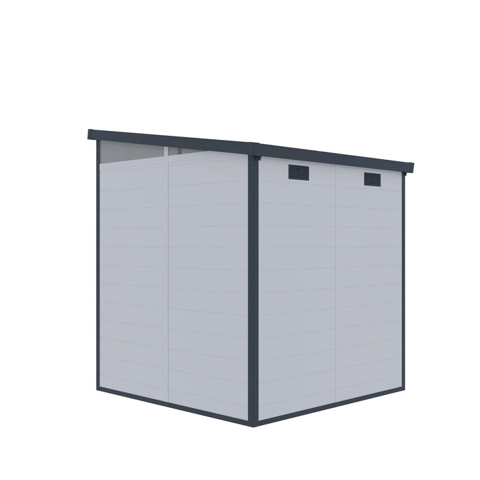 Lotus Canto Light & Dark Grey Plastic Shed - Available In 2 Sizes