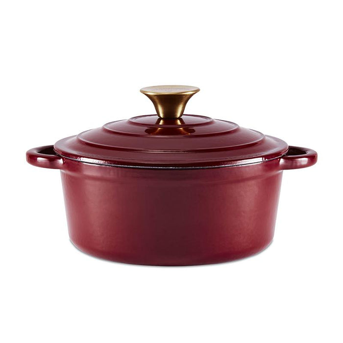 Barbary & Oak Foundry 20cm Round Cast Iron Casserole Pan - Available In 4 Colours
