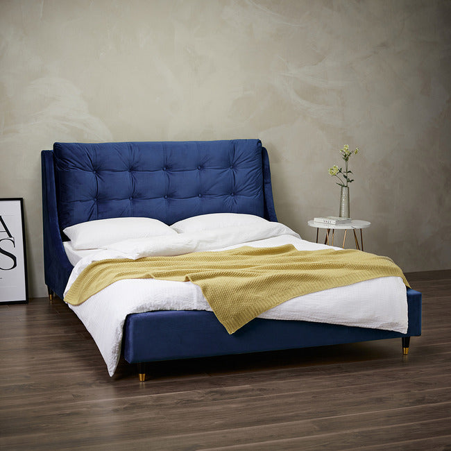 Sloane Upholstered Bed - Available In 3 Colours & 2 Sizes