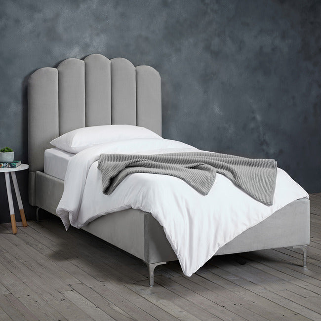 Willow Upholstered Single Bed - Available In 2 Colours