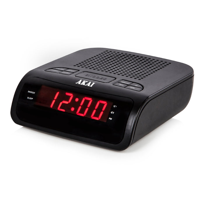 PLL AM/FM Alarm Clock Radio With LED Display - Black