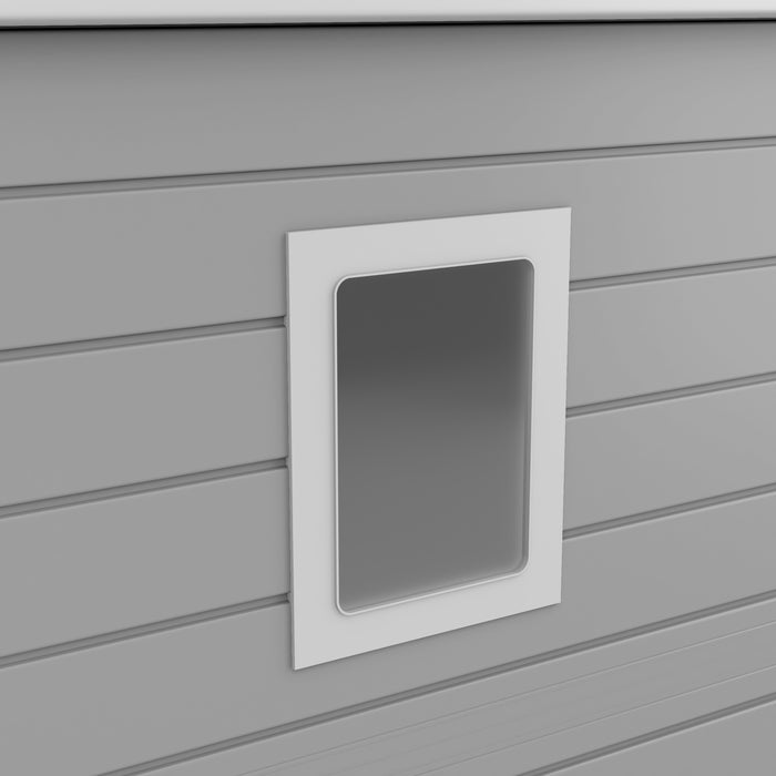 Lotus Animus Apex Plastic Shed Light Grey With Floor - Available In 2 Sizes