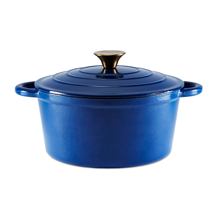 Barbary & Oak Foundry 24cm Round Cast Iron Casserole Pan - Available In 3 Colours