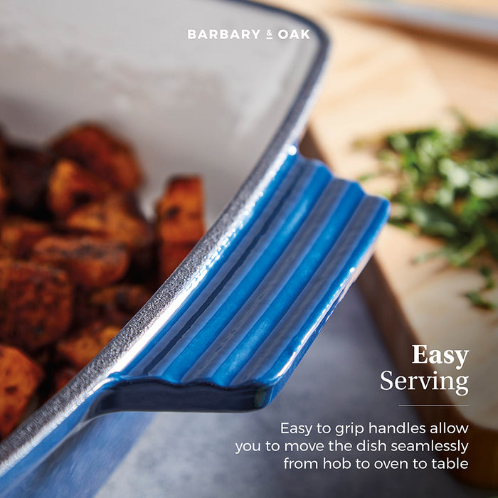 Barbary & Oak Foundry 39cm Cast Iron Roaster - Available In 4 Colours