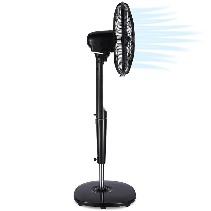 Black & Decker 16 Inch Pedestal Fan With Figure 8 Oscillation & Timer - Black