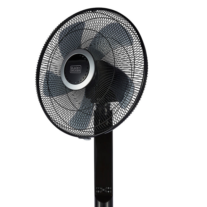 Black & Decker 16 Inch Pedestal Fan With Figure 8 Oscillation & Timer - Black