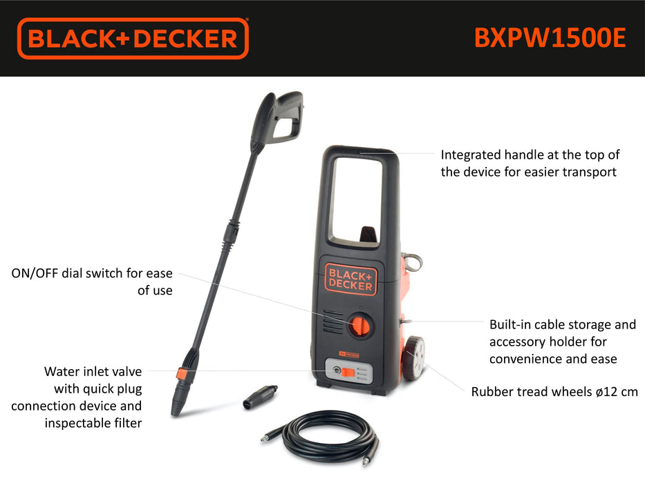 Black & Decker 1500E Pressure Washer