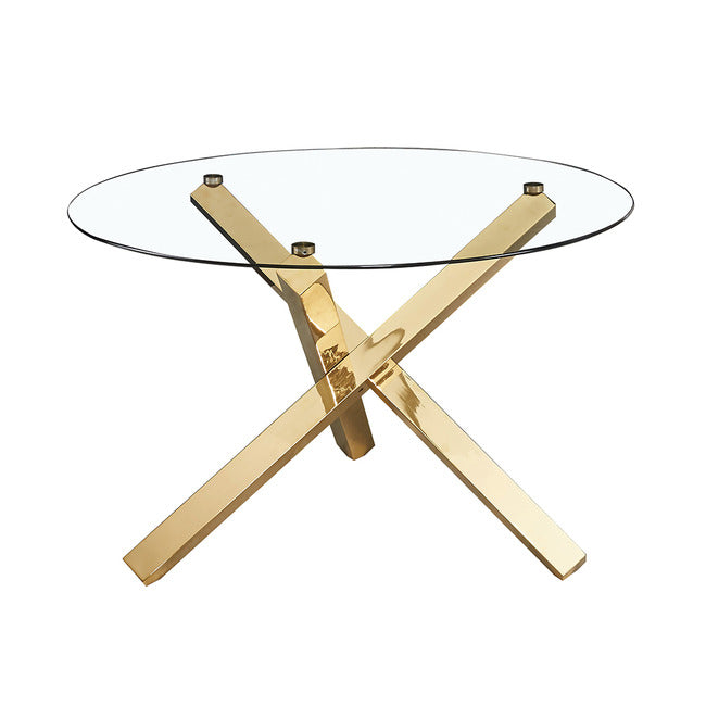Capri Dining Table With Gold Legs