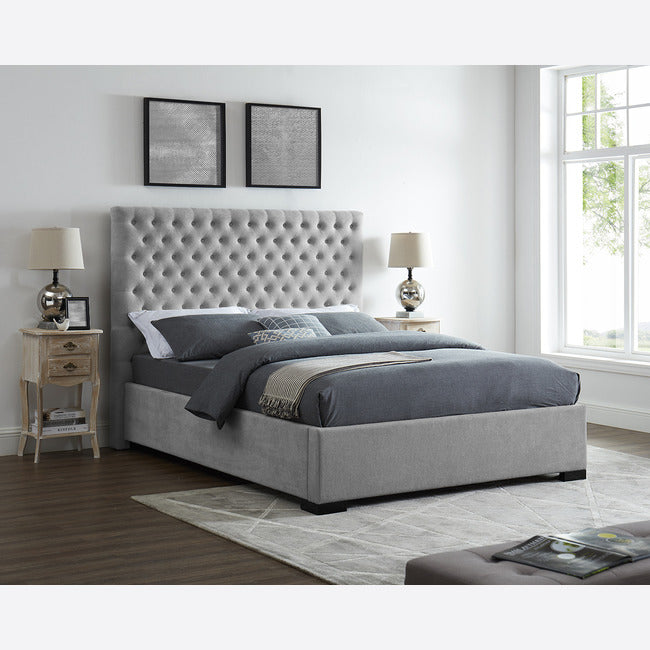 Cavendish Grey Bed - Available In 2 Sizes