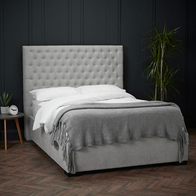 Cavendish Grey Bed - Available In 2 Sizes