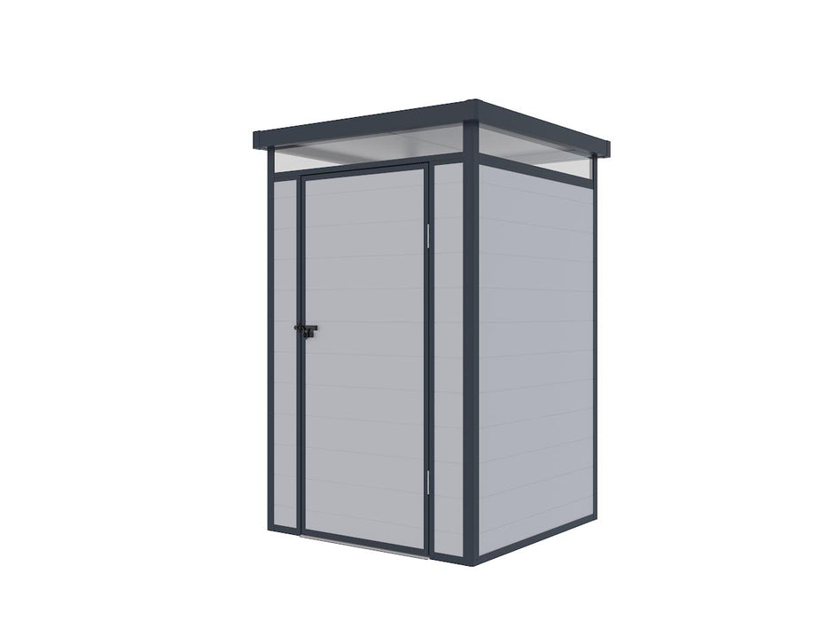 Lotus Curo Light & Dark Grey Plastic Shed - Available In 2 Sizes