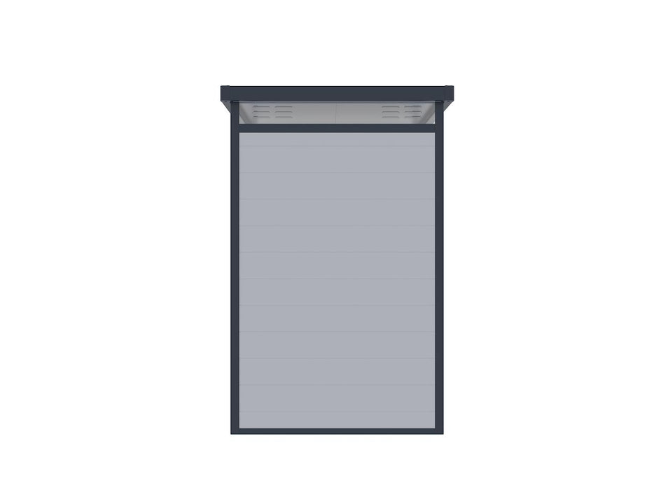 Lotus Curo Light & Dark Grey Plastic Shed - Available In 2 Sizes