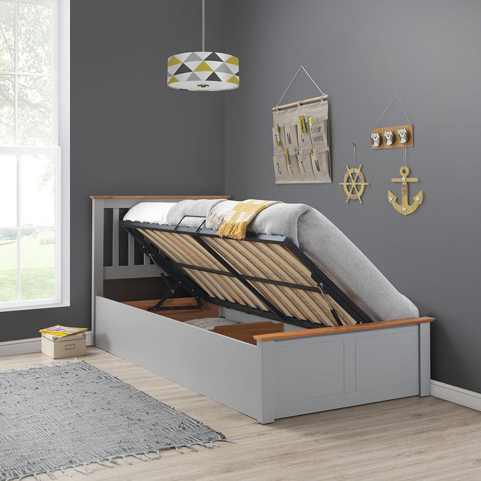 Francis Wooden Ottoman Bed - Available In 3 Colours