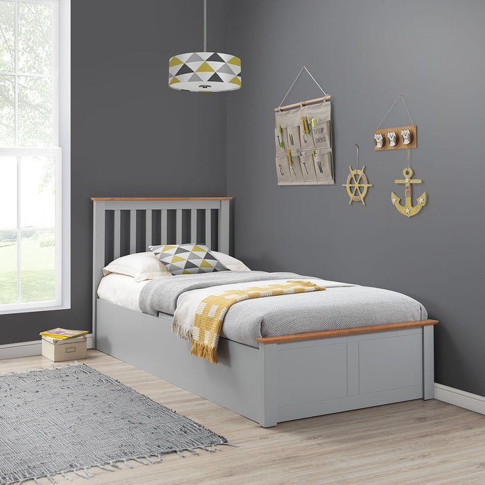 Francis Wooden Ottoman Bed - Available In 3 Colours