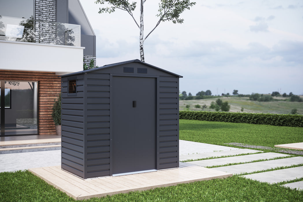 Lotus Hypnos Apex Metal Shed - Available In 3 Sizes & 2 Colours
