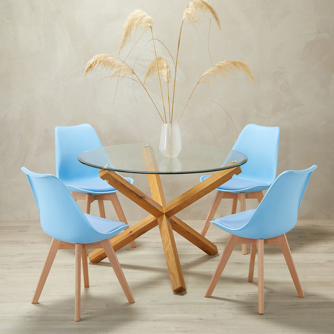 Louvre Dining Chair - Pack Of 2 - Blue