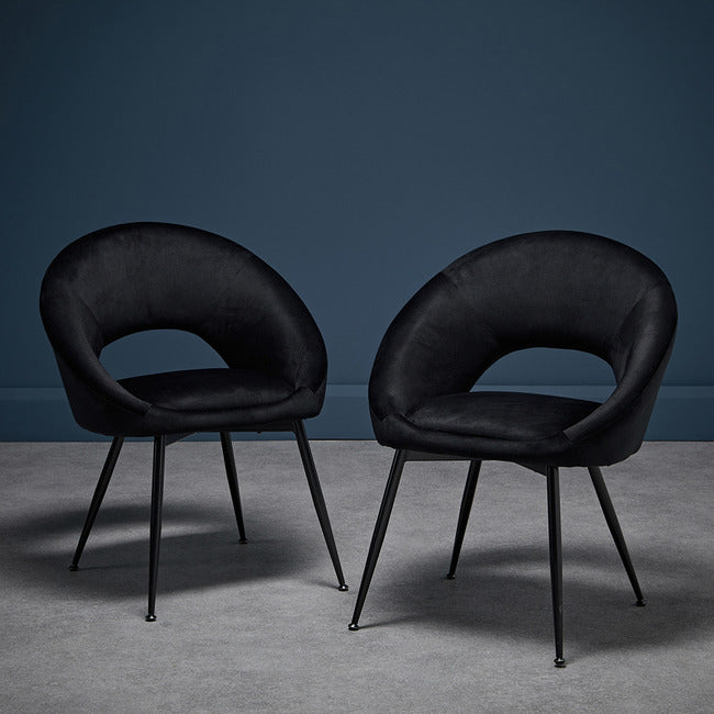 Lulu Dining Chair - Pack Of 2 - Available In 3 Colours