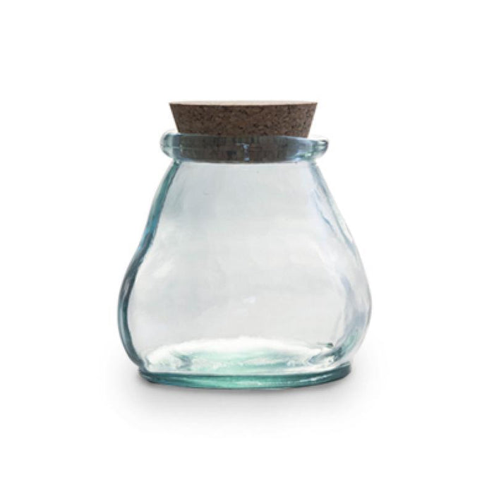 380ml Recycled Glass Jar With Cork Lid