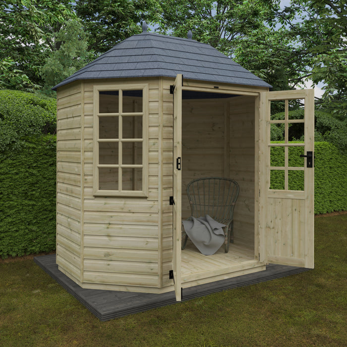 Tanalised Octagonal Summerhouse - Available In 2 Sizes