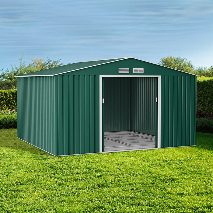 Lotus Orion Apex Metal Shed With Foundation Kit - Available In 3 Sizes