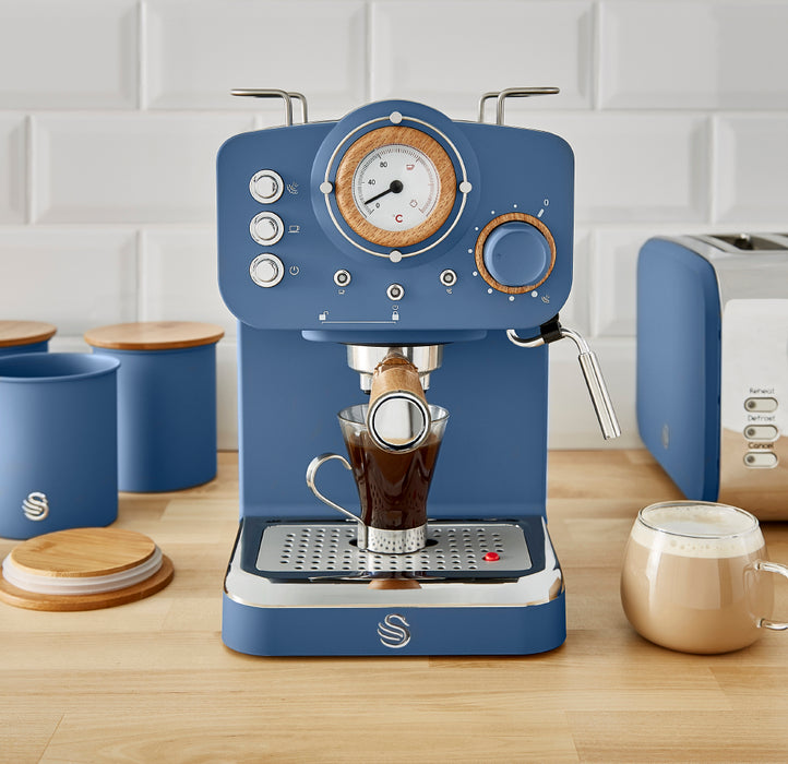 Swan Nordic One Touch Espresso Machine - Blue