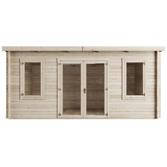 Store More Ashley Pent Log Cabin Garden Room - Available In 3 Sizes