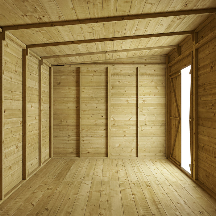 Store More Tongue & Groove Pent Shed - Available in 11 Sizes With Optional Windows