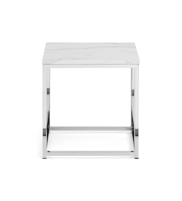 Julian Bowen Scala Marble Top Lamp Table - Available In 2 Colours