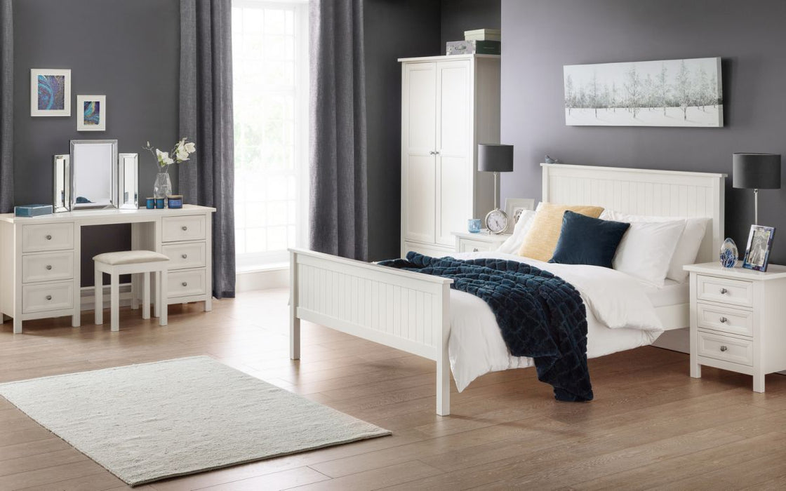 Julian Bowen Maine 3 Drawer Bedside - Available In 3 Colours