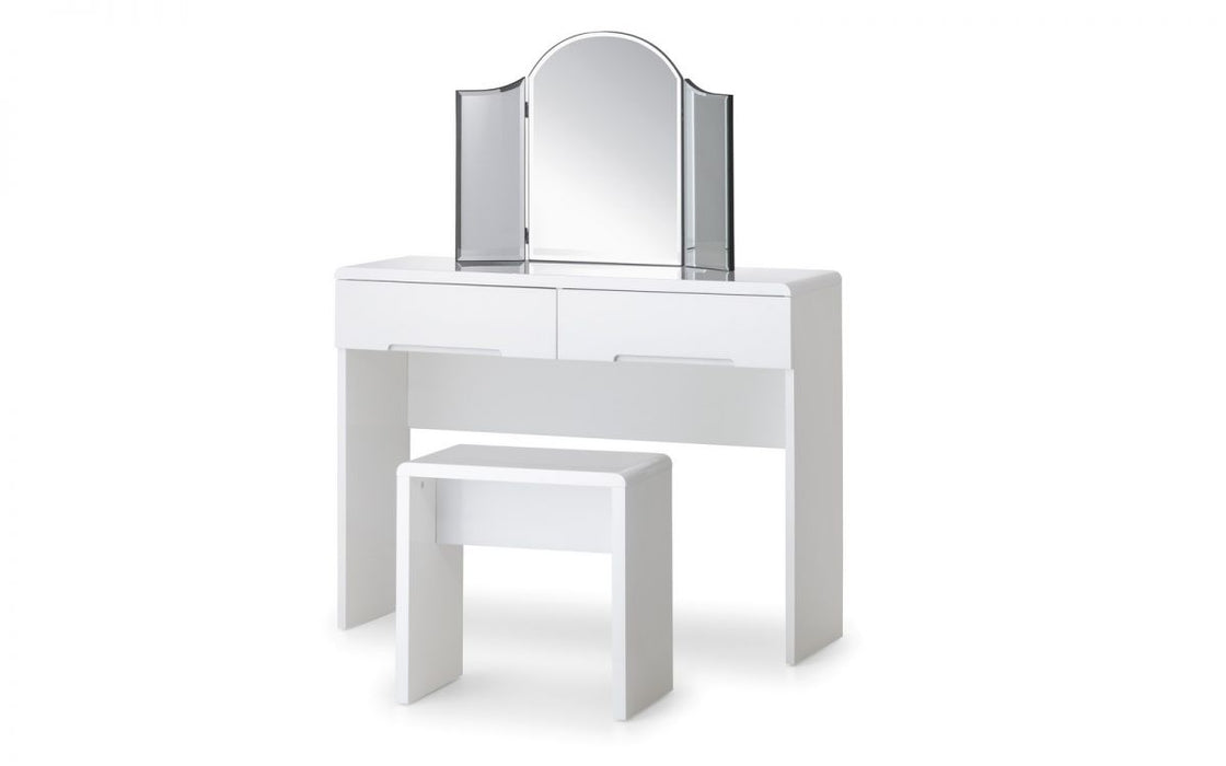 Julian Bowen Manhattan Dressing Table With 2 Drawers - Available In 2 Colours