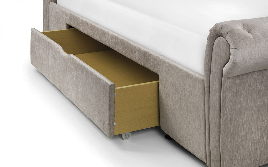 Julian Bowen Ravello Storage Bed With 2 Drawers - Available In 3 Sizes