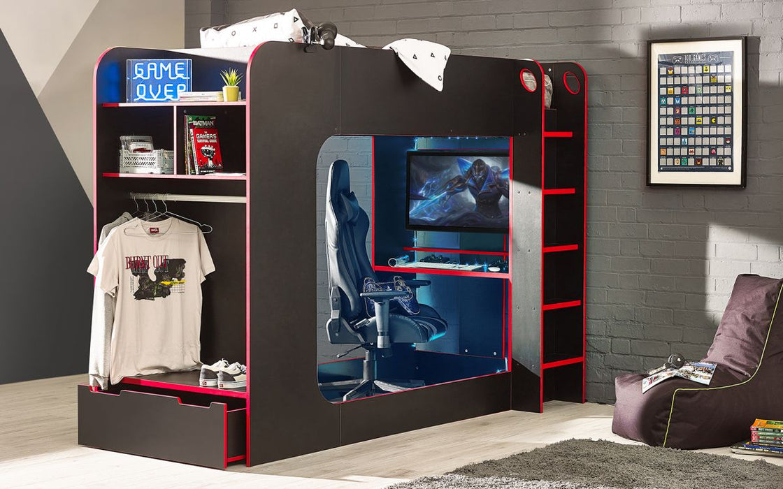 Julian Bowen Impact Gaming Bunk - Available In 2 Colours