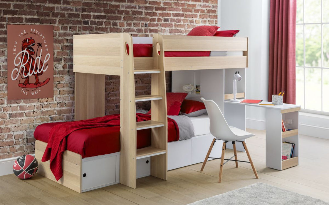 Julian Bowen Eclipse Bunkbed - Available In 2 Colours