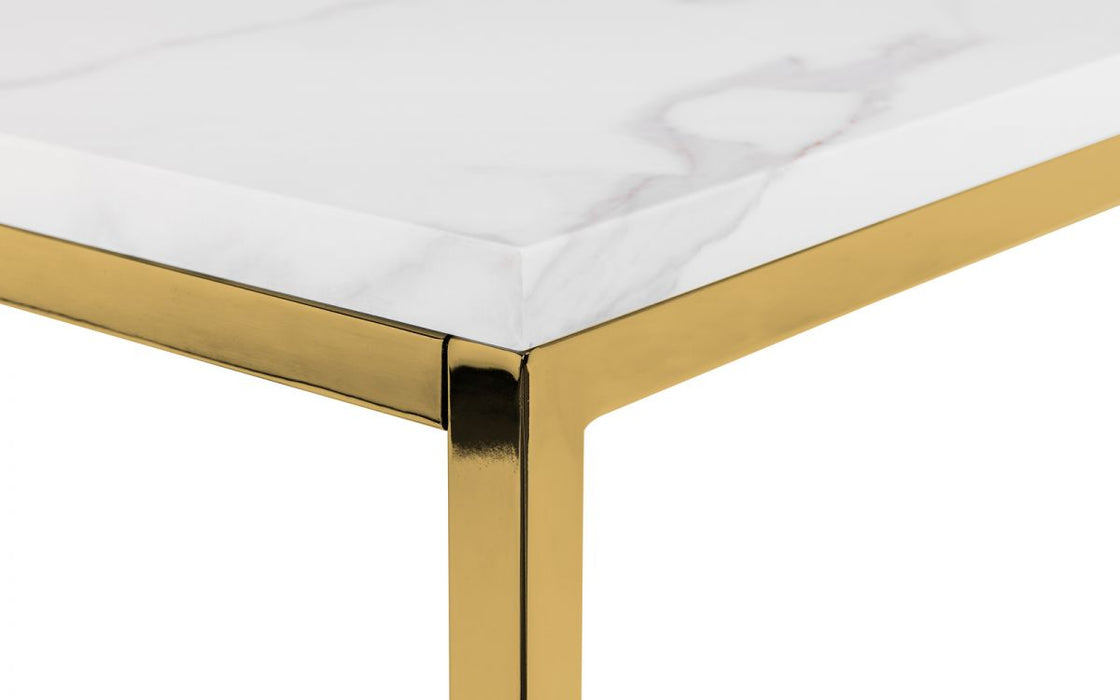 Julian Bowen Scala Marble Top Lamp Table - Available In 2 Colours