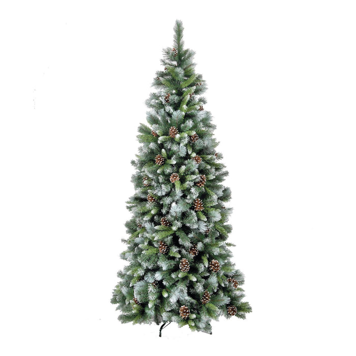 5ft Frosted Glacier Pine Tree With Hook On Branches