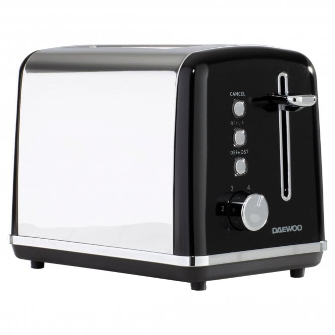 Daewoo Kensington 2 Slice Toaster - Black