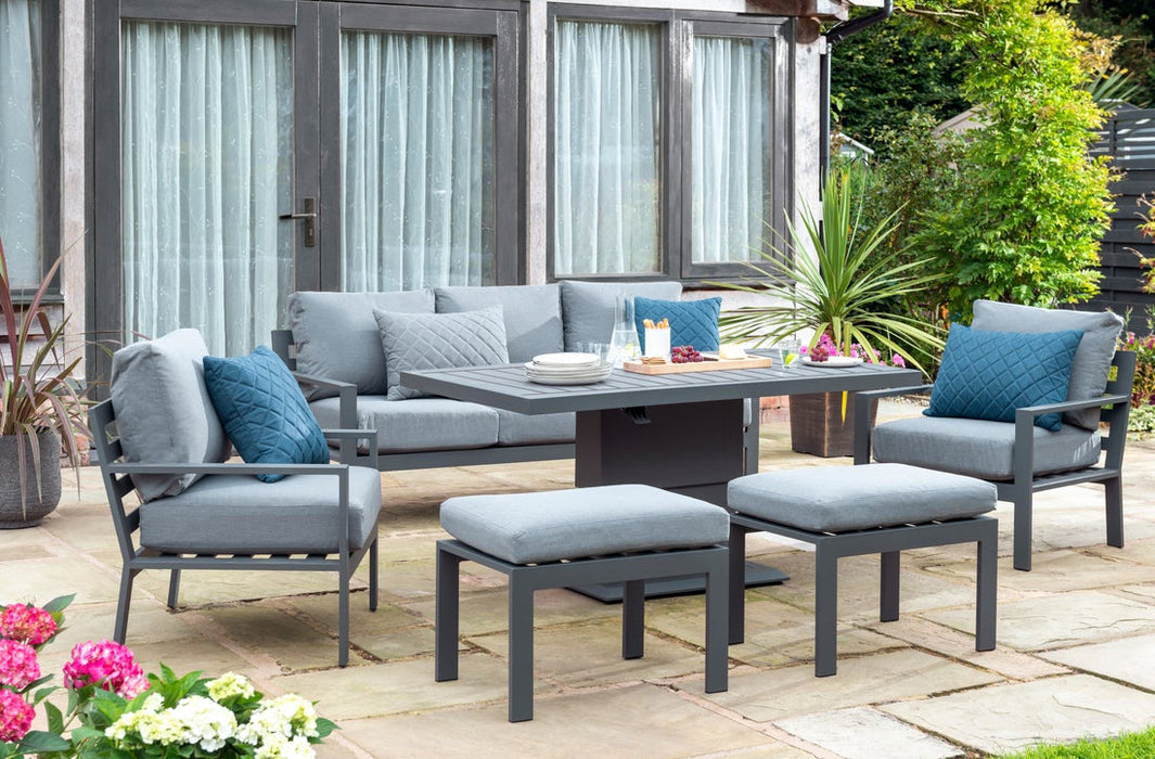 Norfolk Leisure Titchwell Lounge Set With Gas Adjustable Table