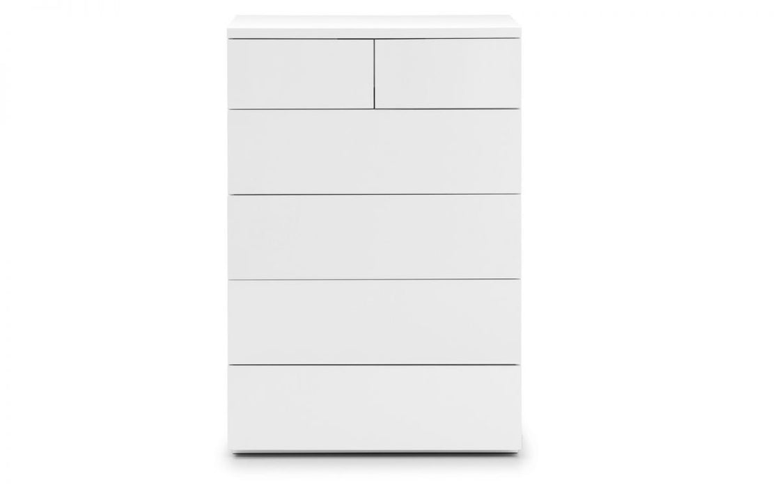 Julian Bowen Monaco 4+2 Drawer Chest - Available In 2 Colours
