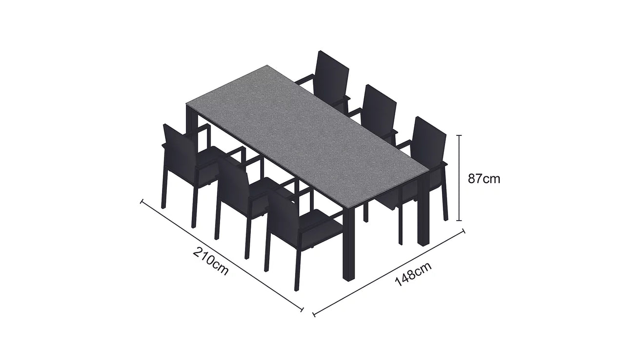 Norfolk Leisure Concept 210 Dining Set (6 Seater)